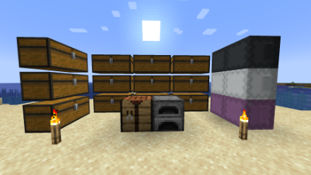 Minecraft Base Building Temporary Storage