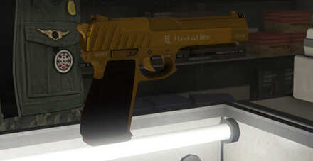 GTA V - Pistol .50 Skin - Gold tint