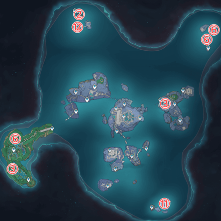 Genshin - Specter Locations - Enkanomiya