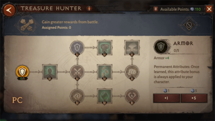 Diablo Immortal - Treasure Hunter Paragon Tree