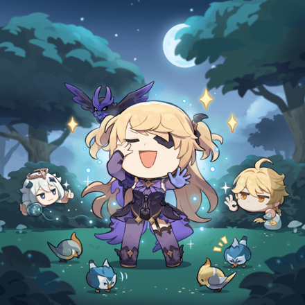 Genshin Impact - Fischl Birthday Art 2021