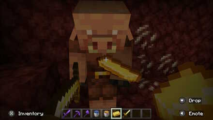 Bartering with Piglins