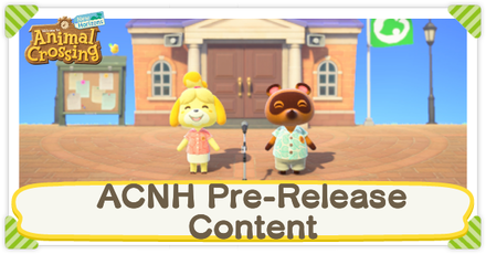 Animal crossing new horizons pre release new arrivals