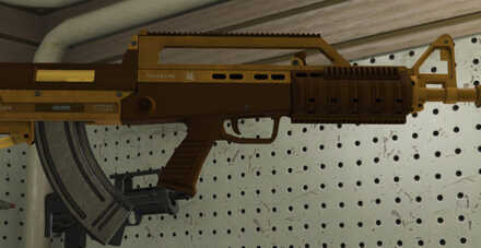 GTA V - Bullpup Rifle Skin - Gold tint