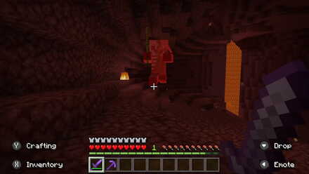 Attacking Zombified Piglin