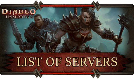 Diablo Immortal - List of Servers