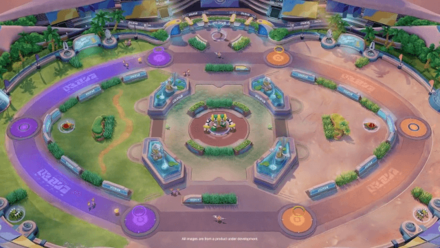 Pokemon UNITE - Catch Em Battle Map Layout