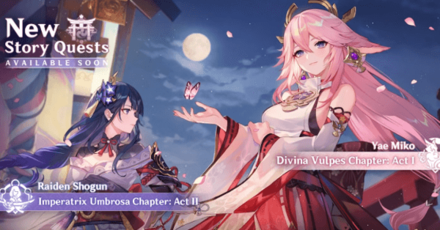 Genshin - Version 2.5 Story Quests and World Quests