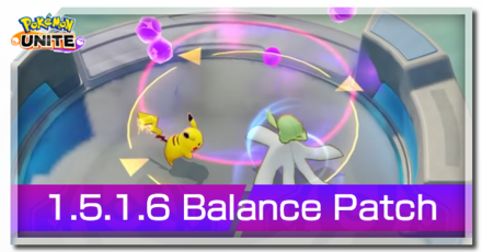 Pokemon UNITE - 1.5.1.6 Balance Patch Banner