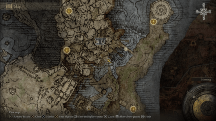 level 4 ghost glovewort Siofra River Waterfall Ghost Glovewort Map