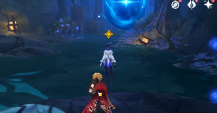 Genshin - The Unexpected Guest Perilous Trail Walkthrough 3 - Talk to Yelan