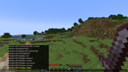 Minecraft Locate Structures Command