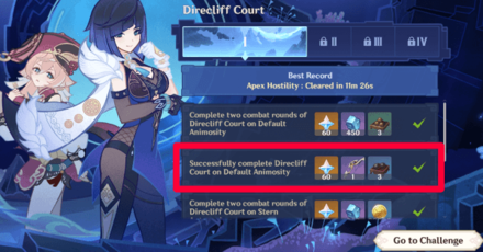 Genshin - Fading Twilight - How to get in Perilous Trail Direcliff Court Domain