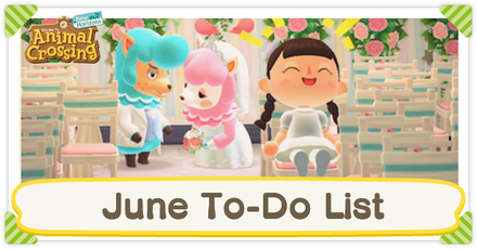 Animal Crossing New Horizons - June To-Do List