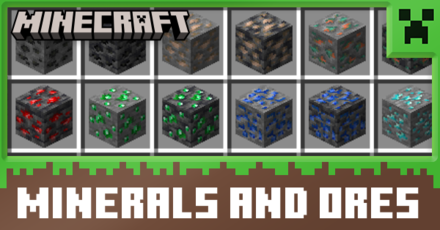 Minecraft - List of All Mineral and Ore Blocks