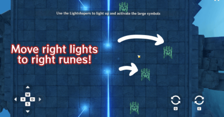 Genshin - City of Hidden Runes Blue Lightshaper Puzzle 1
