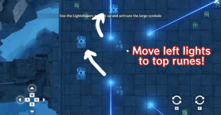 Genshin - City of Hidden Runes Blue Lightshaper Puzzle 1