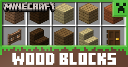 Minecraft - List of All Wood Blocks and Variants.png