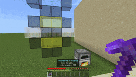MC - Use Silk Touch to Mine Glass.gif