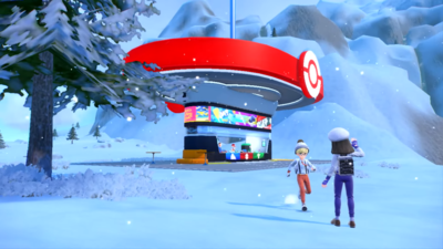 Pokemon Scarlet and Violet SV - Pokemon Kiosks in Snowy Area