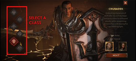 Diablo Immortal - Choose a Class