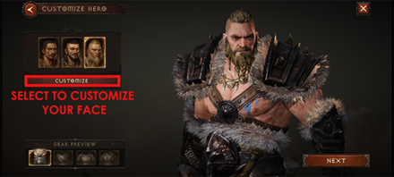 Diablo Immortal - Face Customization Option