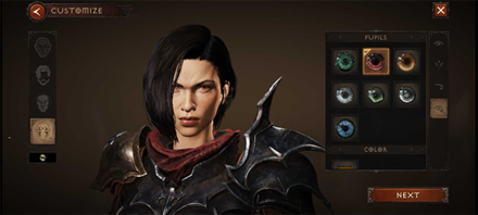 Diablo Immortal - Pick an Eye Color