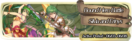 Bound Hero Battle: Silvia & Erinys Banner