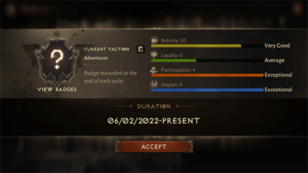 Diablo Immortal - Faction Deeds of Valor