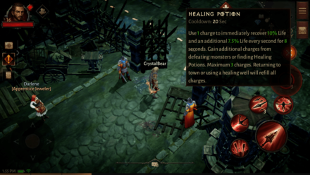 Diablo Immortal - Use Healing Potions