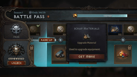 Diablo Immortal - Battle Pass Upgrade Materials