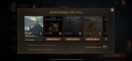 Diablo Immortal - Redownload Resources