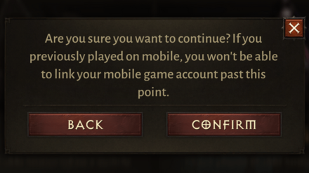 Diablo Immortal - Linking Mobile