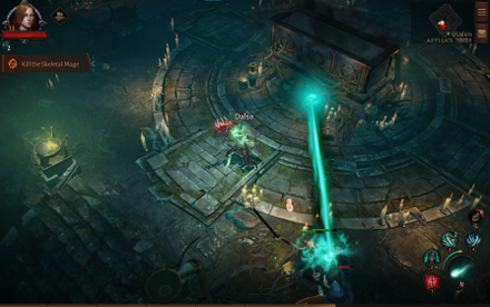 Diablo Immortal - Skeletal Mage beam attack