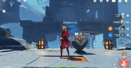 Genshin - Second Mechanism rotating the fourth platform