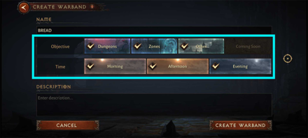 Diablo Immortal - Set Objectives and Active Times