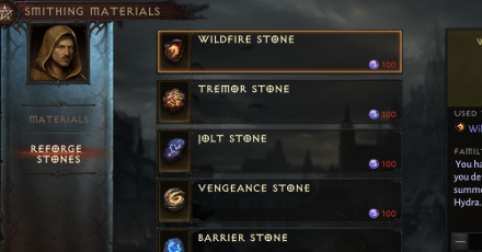 Diablo Immortal - Reforge Stones