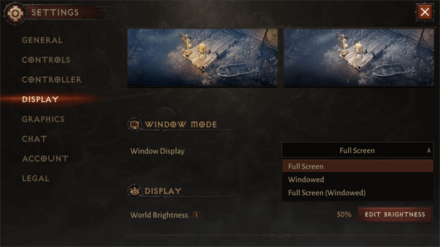 Diablo Immortal - Window Mode Settings