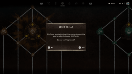Confirmation Screen Reset Skills Horizon Forbidden West