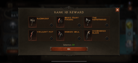 Barbarian Rank 10 Rewards