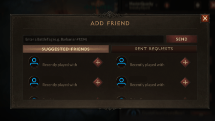Diablo Immortal - Add Friend
