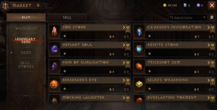 Diablo Immortal - Sell at Market