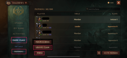 How to Leave Clan