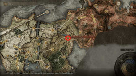 Elden Ring - Third Church of Marika Map Location