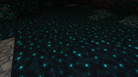 Sculk block in Deep Dark biome - Minecraft
