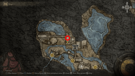 Elden Ring - Somber Smithing Stone 7 Silver Tear Room Map Location