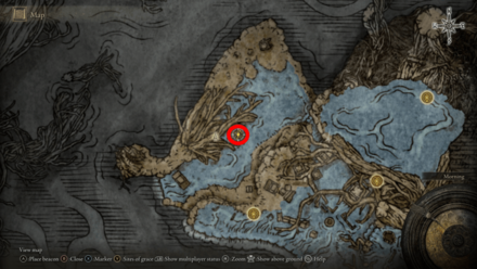 Elden Ring - Somber Smithing Stone 7 Ruined Room Map Location