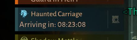 Diablo Immortal - Haunted Carriage timer
