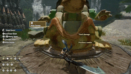 MH Rise - Great Sword Wide Sweep and Leaping Wide Slash