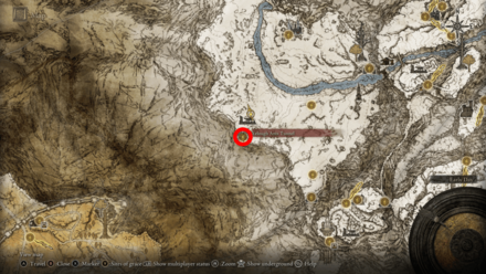 Elden Ring - Somber Smithing Stone 9 Map View